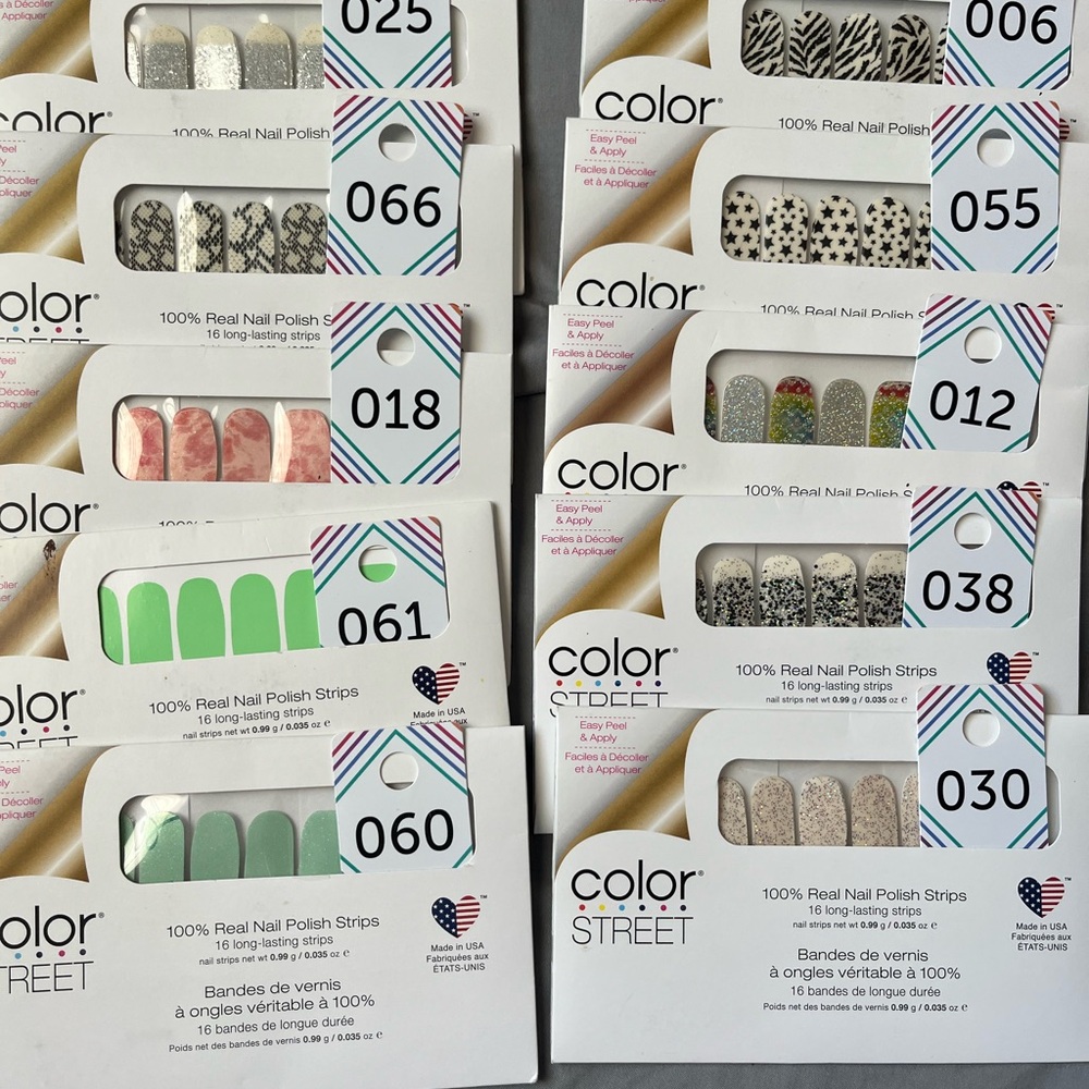 Color Street Nail Polish Strips - Assorted Colors